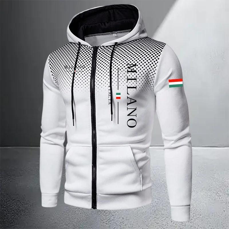 2026 High-end Men's Clothes Zip Hooded Sweatshirt Sports Jogging Tracksuit AutumnWinter Casual Single Mix and Match Jacket Pants view 6