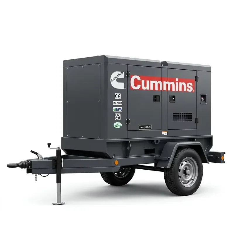 UK PERKINGS WEICHAI YUCHAI 30-150kw Silent Generation Set with Engine & Motor 400V Output