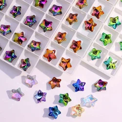 6432 Star Pendants Austria Crystal Beads Loose Rhinestone Charms Glass Rainbow Color Stones for DIY Necklace Jewelry Making