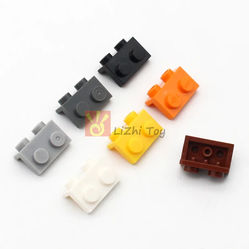 50pcs MOC 99781 Brick Bracket 1x2 - 1x2 Building Block Compatible Construction Accessory Friends Educational Toys