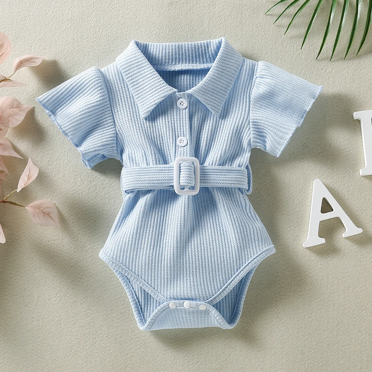 Zomer Babymeisje Outfits Koreaanse Schattige Katoenen Bodysuit Met Korte Mouwen Baby Rompertjes Baby Jumpsuit Pasgeboren Kleding 0 3 Maanden Bc1765