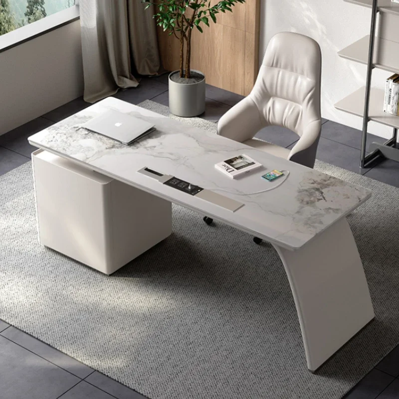 Designer Beautiful Computer Table Office Modern Studio Nordic Wooden Laptop Office Desk White Executive Table