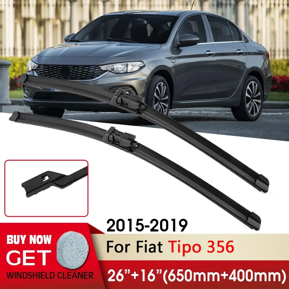 

Car Wiper RHD LHD Front Blade 26"+16" For Fiat Tipo 356 2015-2019 Fit push button Front Windscreen Wipers Auto Accessories