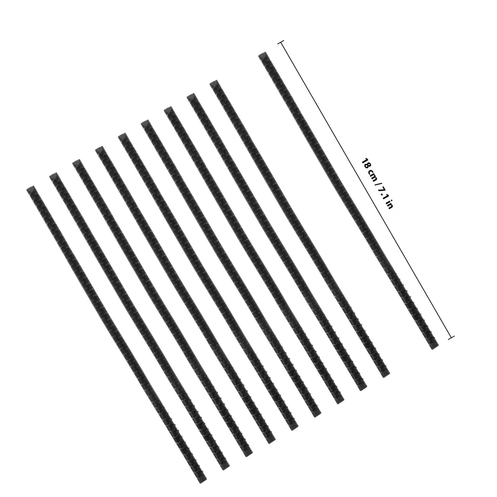 10Pcs Hairband Plastic Teeth Grip Strips Anti-Slip Adhesive for Women Girls Headbands Hair Hoops Craft DIY Styling Secure