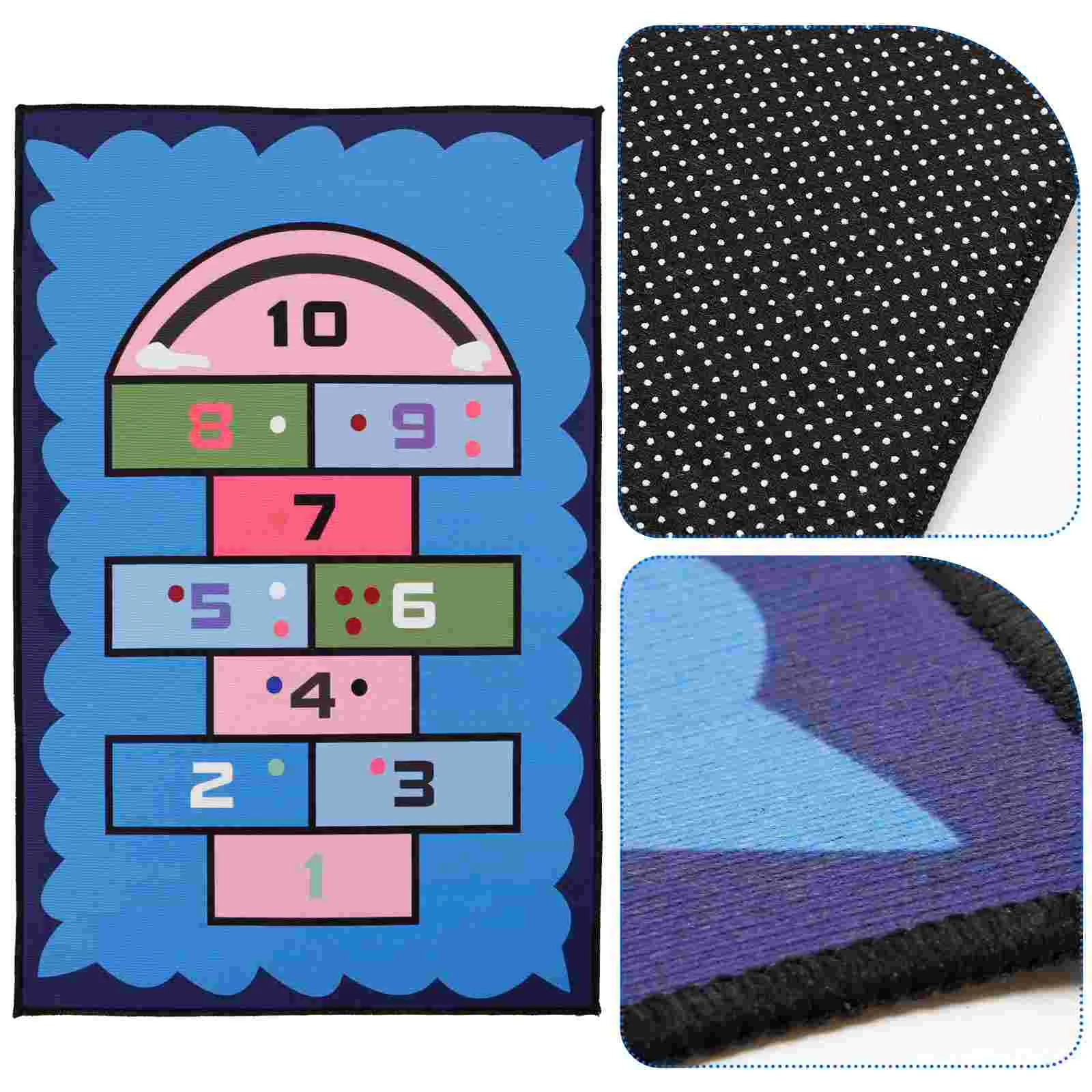 Household Cartoon Climbing Mat Child Baby Floor Polyester Nonslip Cushion Play Area Rug