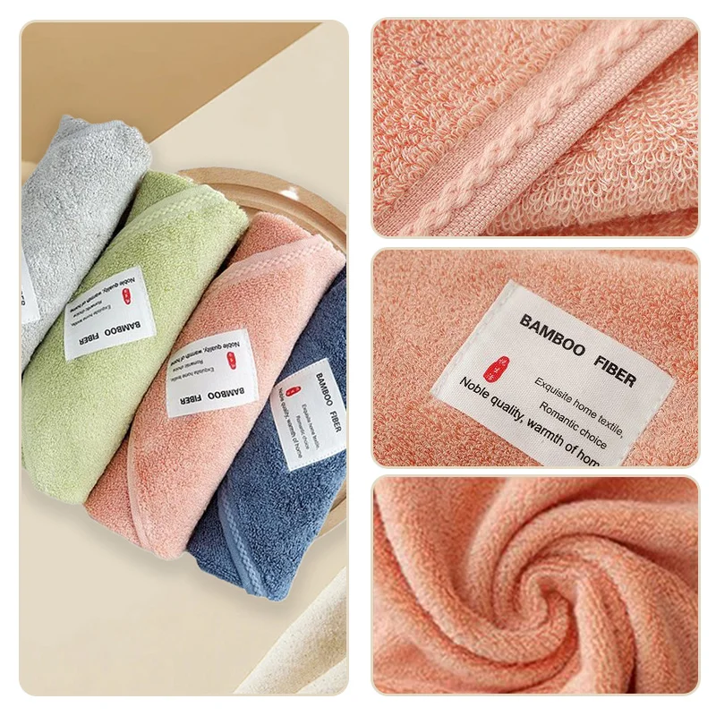 Bamboo Cotton Towel Soft Face Hand Towel Cotton Tea Cloth 1PCS