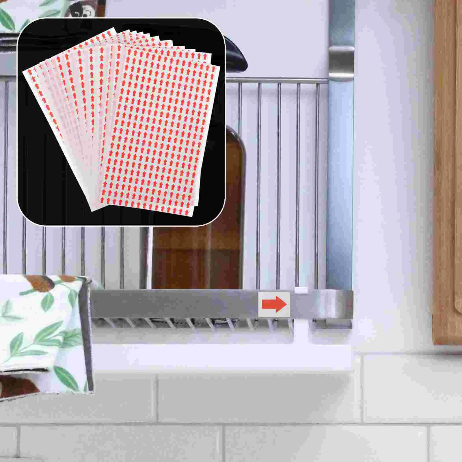 20 Sheets Sticker Arrow Stickers Emblems Floor for Directions Indication Paper Adhesive