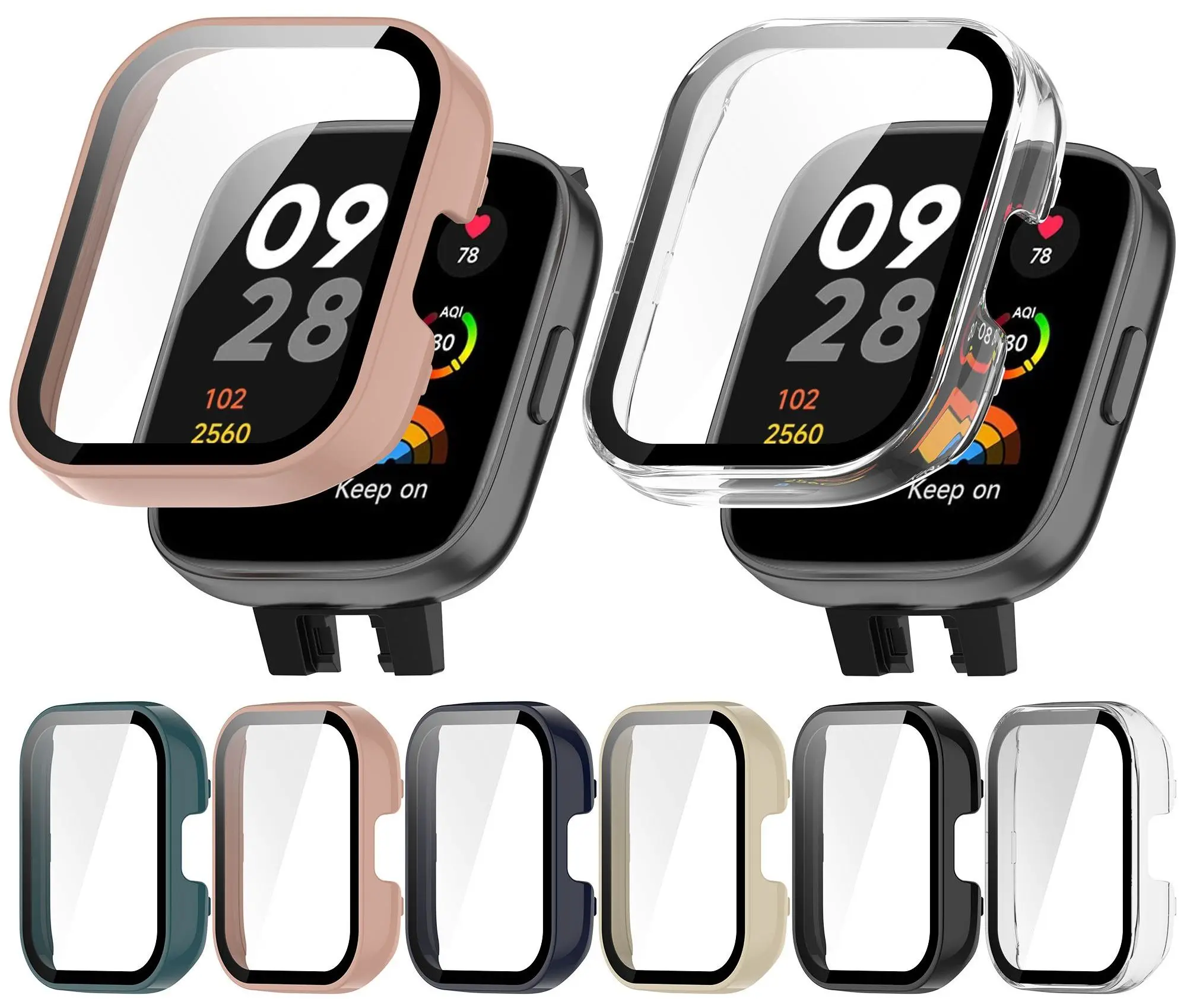 Volle Schutzhülle für Redmi Watch 3 Displays chutz hülle für Redmi Watch3 Shell Cases & gehärtete Glas folie 2 in1 Zubehör