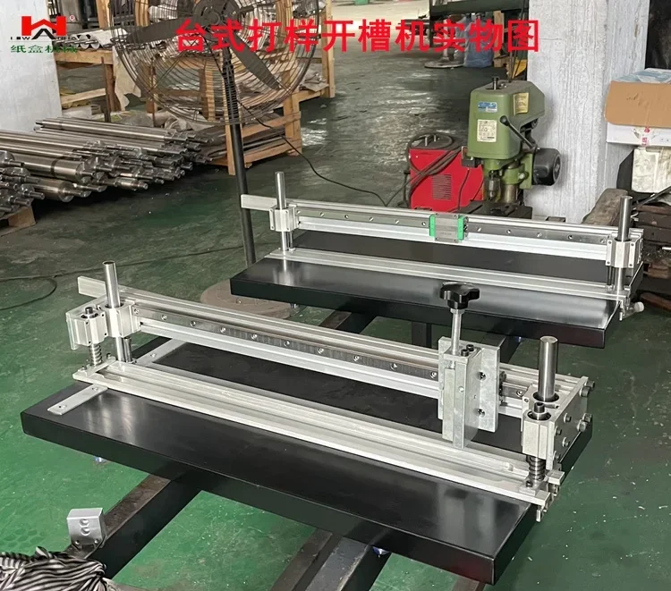 

Manual Slotting and Sampling Machine Gift Box Gray Cardboard V-slot Machine Sampling Machine Gift Box
