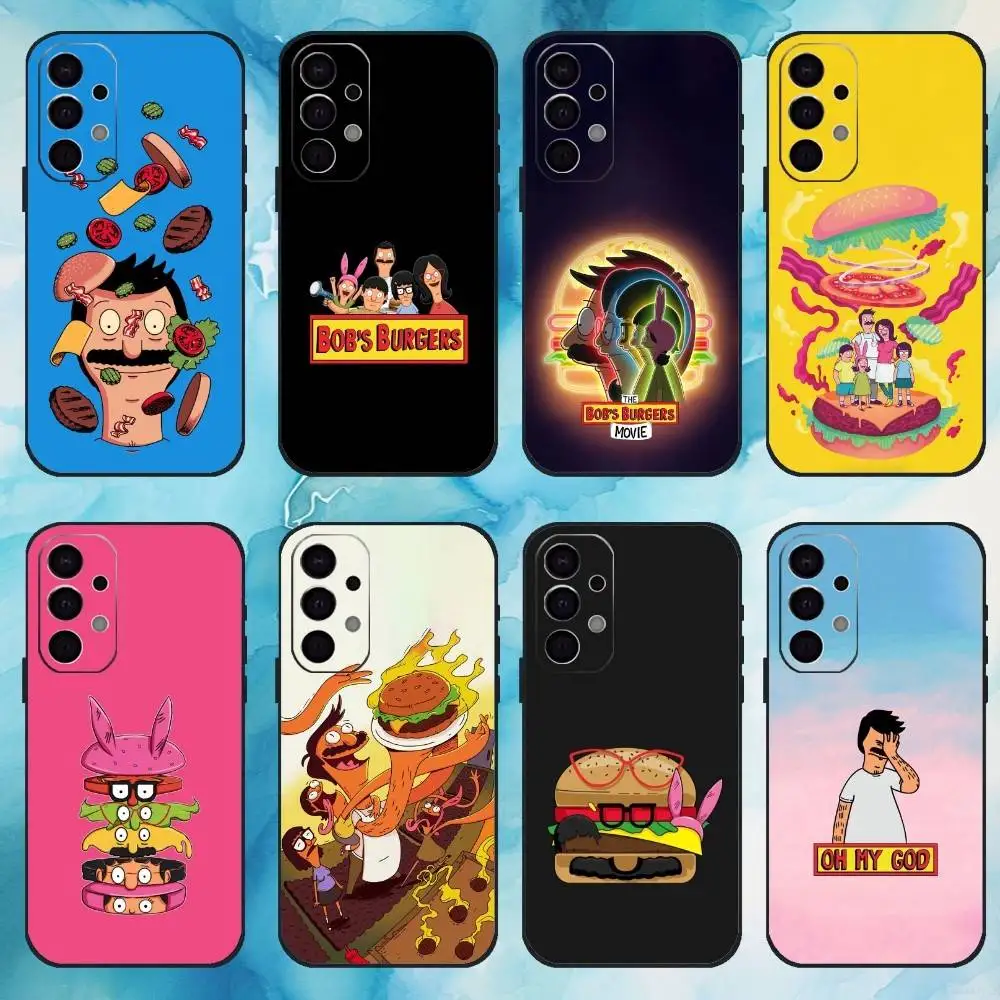 

Anime Bobs Burgers Phone Case For Samsung S 25,24,23,22,30,21,10,9,Ultra,Plus,Lite,FE,4,5 G Soft Black Case