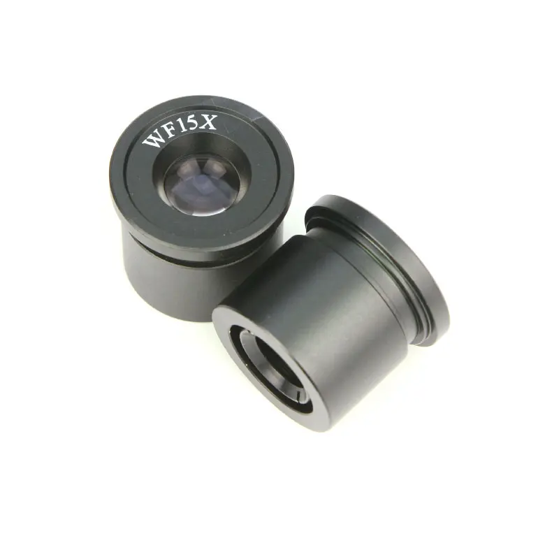 2pcs WF15X Stereo Microscope Eyepiece Microscope Lens Accessories Wide Field Angle Lens Ocular