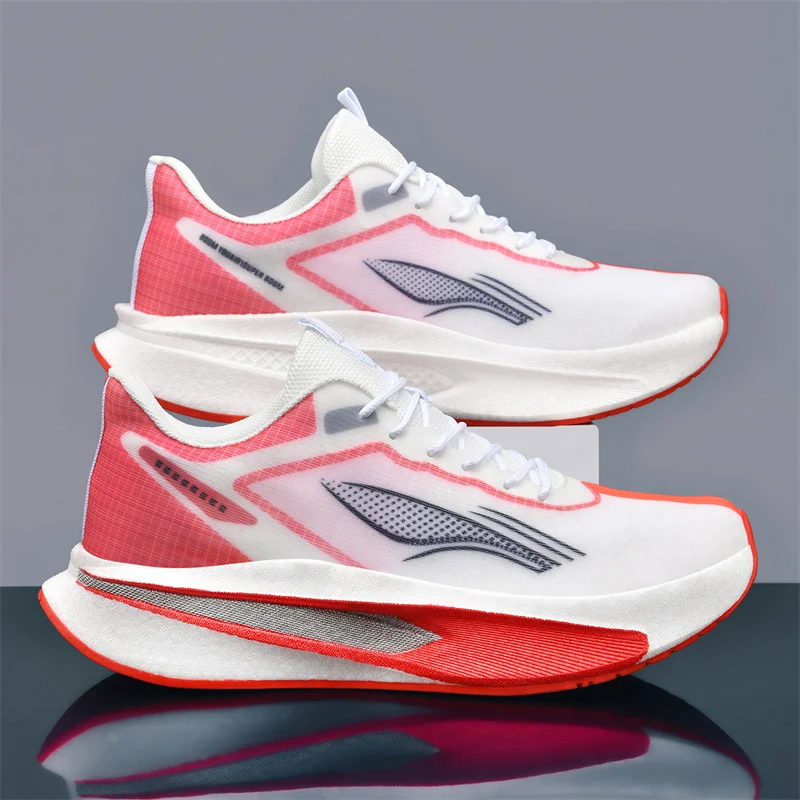 2026Men's Cushioning Running Shoes Lightweight Athletic Casual Sneakers Male Non-Slip Sports Shoes Outdoor Travel Walking Shoes