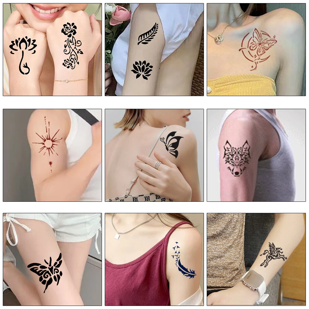 20 Stencil Tatuaggi Temporanei Per Bambini: Viso E Corpo, Riutilizzabili Per Feste - 2