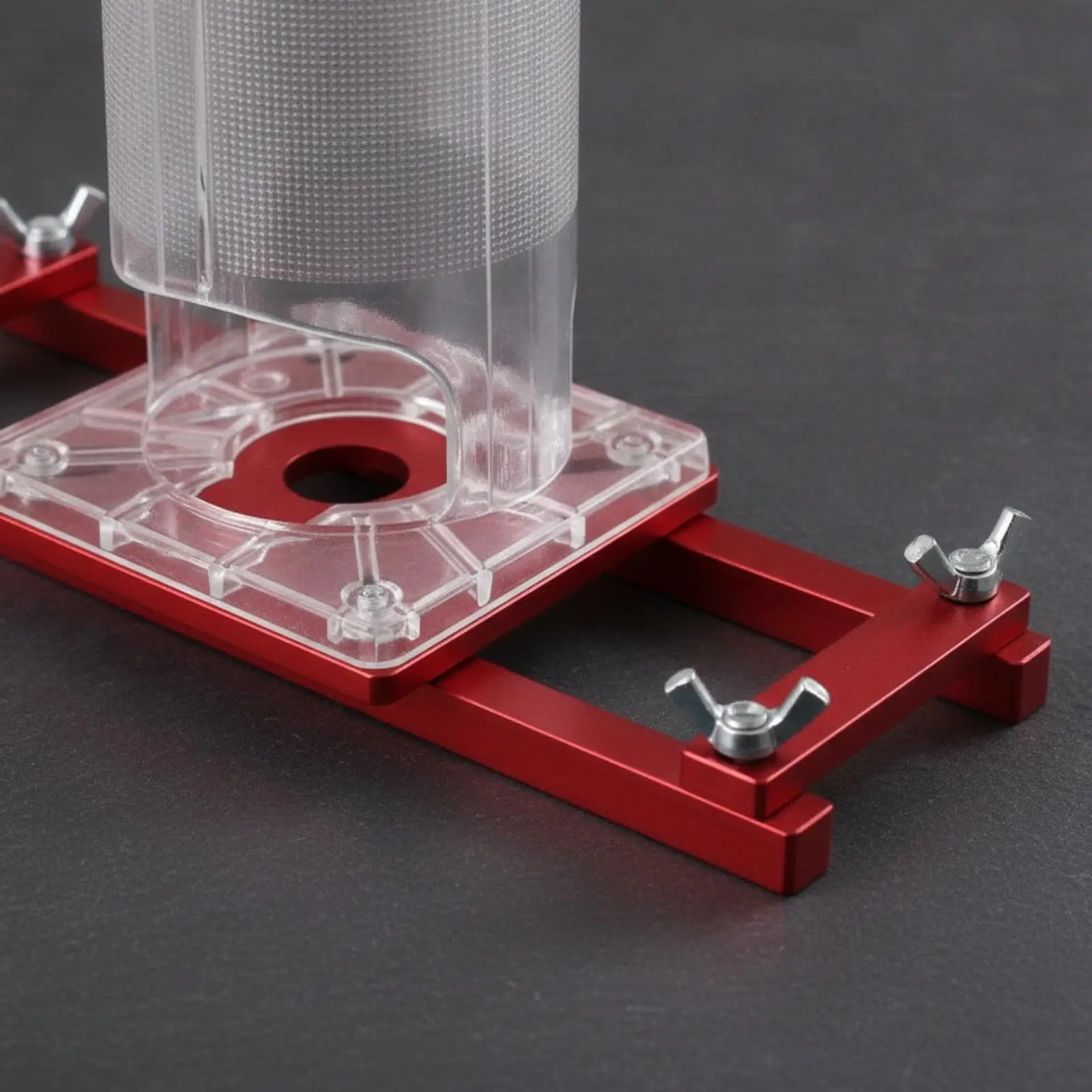 Adjustable Cabinet Slotting Jig with Thumb Screw Clamps Router Template for Furniture Making Cuts