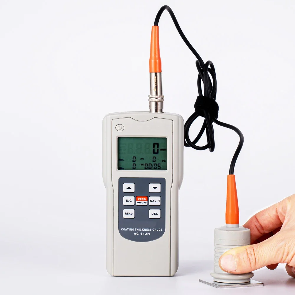 Portable anticorrosive coating thickness gauge AC-112H Digital Display coating anticorrosive coating thickness gauge range0~12mm