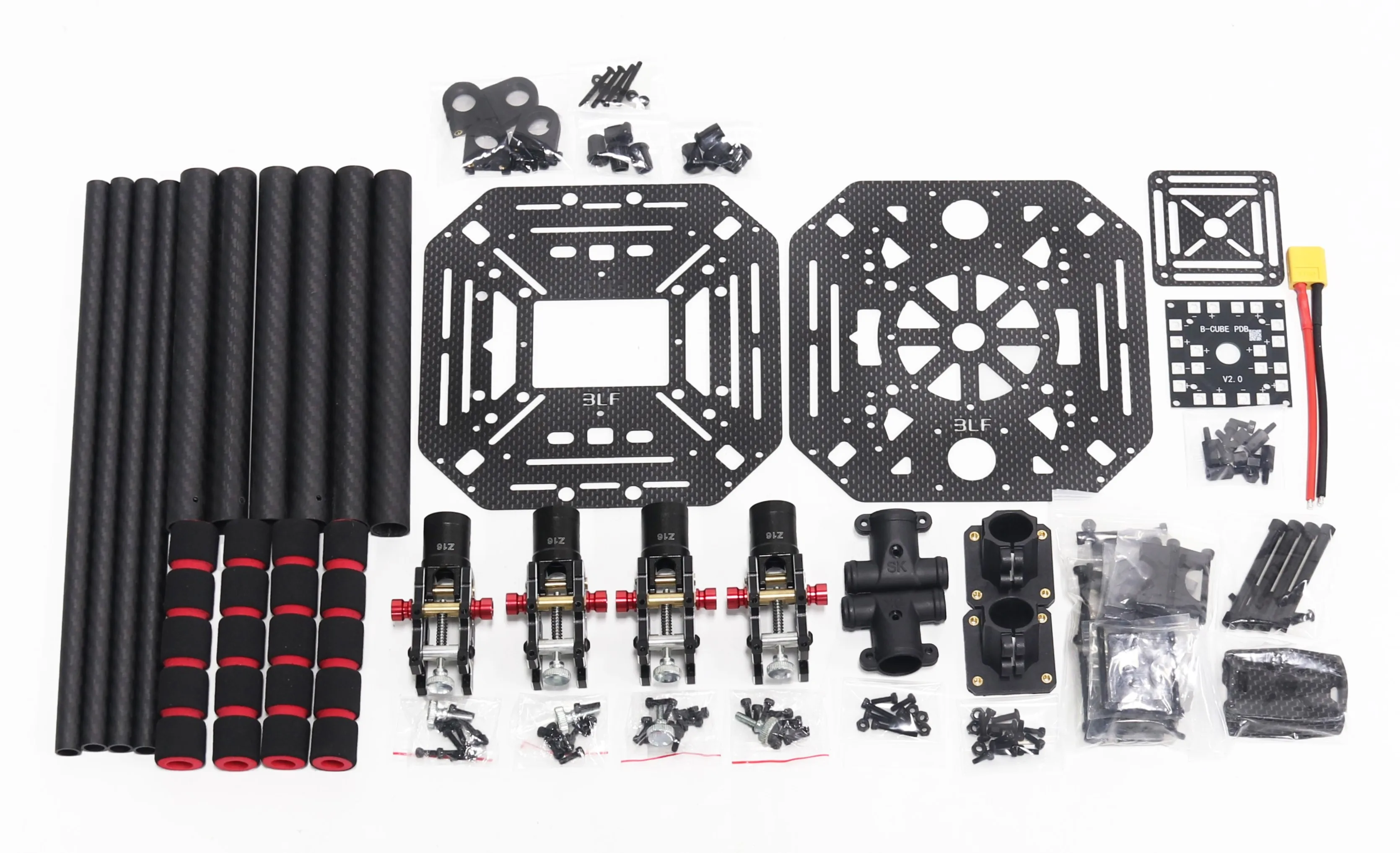 BCUBE 450 กรอบฐานล้อ 4 เพลากรอบสนับสนุน 2212/2216 มอเตอร์สําหรับ RC Quadcopter Drone