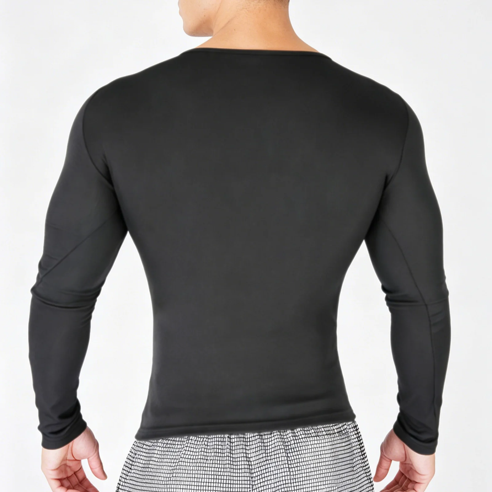 Herren Mode T-Shirt Frühling Streetwear Mesh Cross Gothic Tees Tops Lässig Y2K Herbst Langarm Hochwertig Party T-Shirt – Detail 7