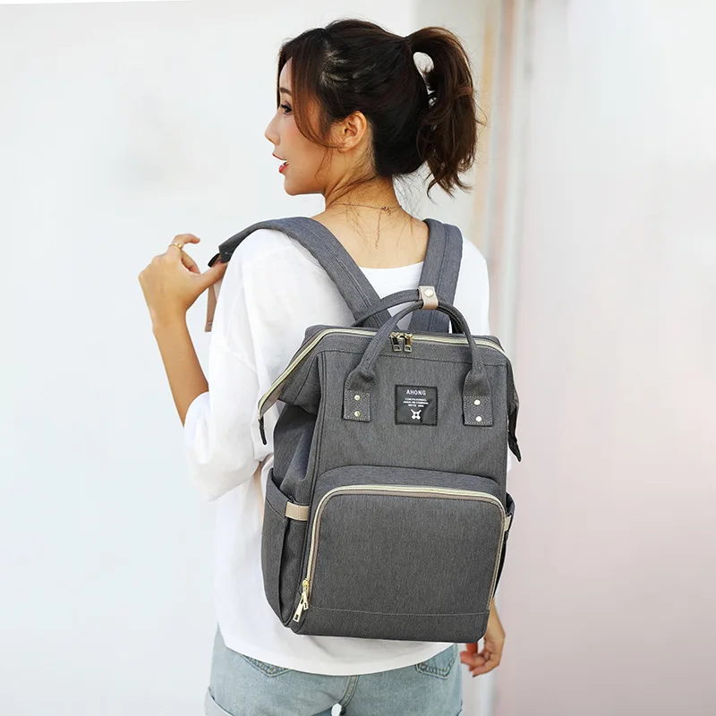 Bolsa de pañales para bebé, mochila de almacenamiento impermeable, bolso de viaje al aire libre, bolsa de maternidad para mamá, cosas para bebé