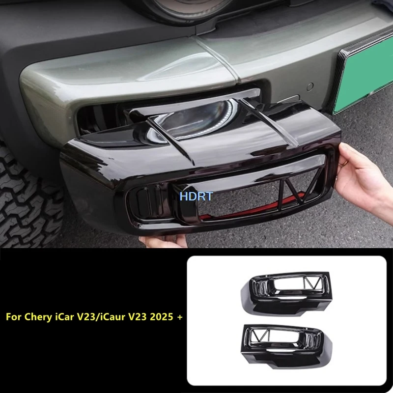 

For Chery iCar V23/iCaur V23 2025 + Front Fog Light Cover Rear Bumper Lamp Frame Car Styling Protector Decoration Accessories