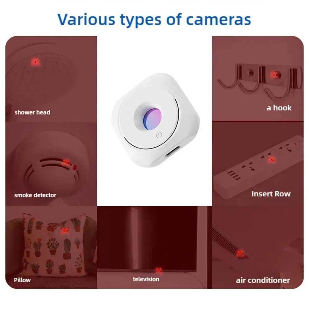 Home Camera For Hidden Camera Portable Pinhole Lens Detect Gadget Anti-Peeping Security Protection Candid 