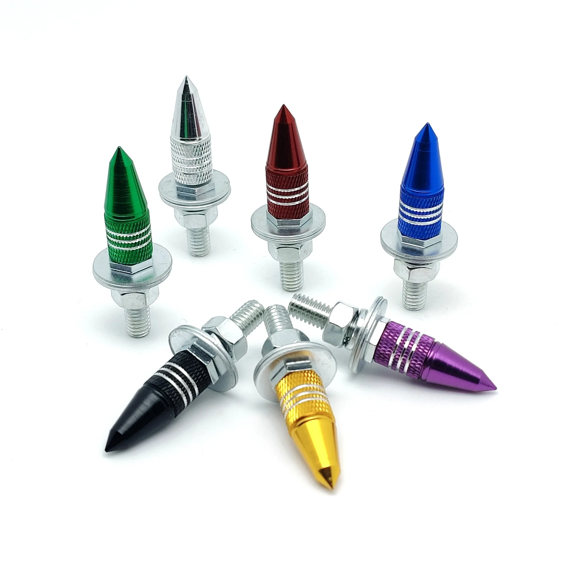 2 قطعة لوحة ترخيص السحابة M6 لوحة ترخيص السحابات سبائك الألومنيوم عرافة رئيس ثلاثة فتحة تصميم للسيارات الدراجات النارية الدراجات