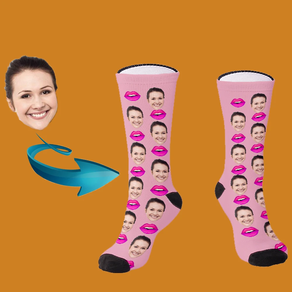 Personalized Valentine's Day gifts for him and her, fun anniversary gifts, customized couple face socks, gifts for friends