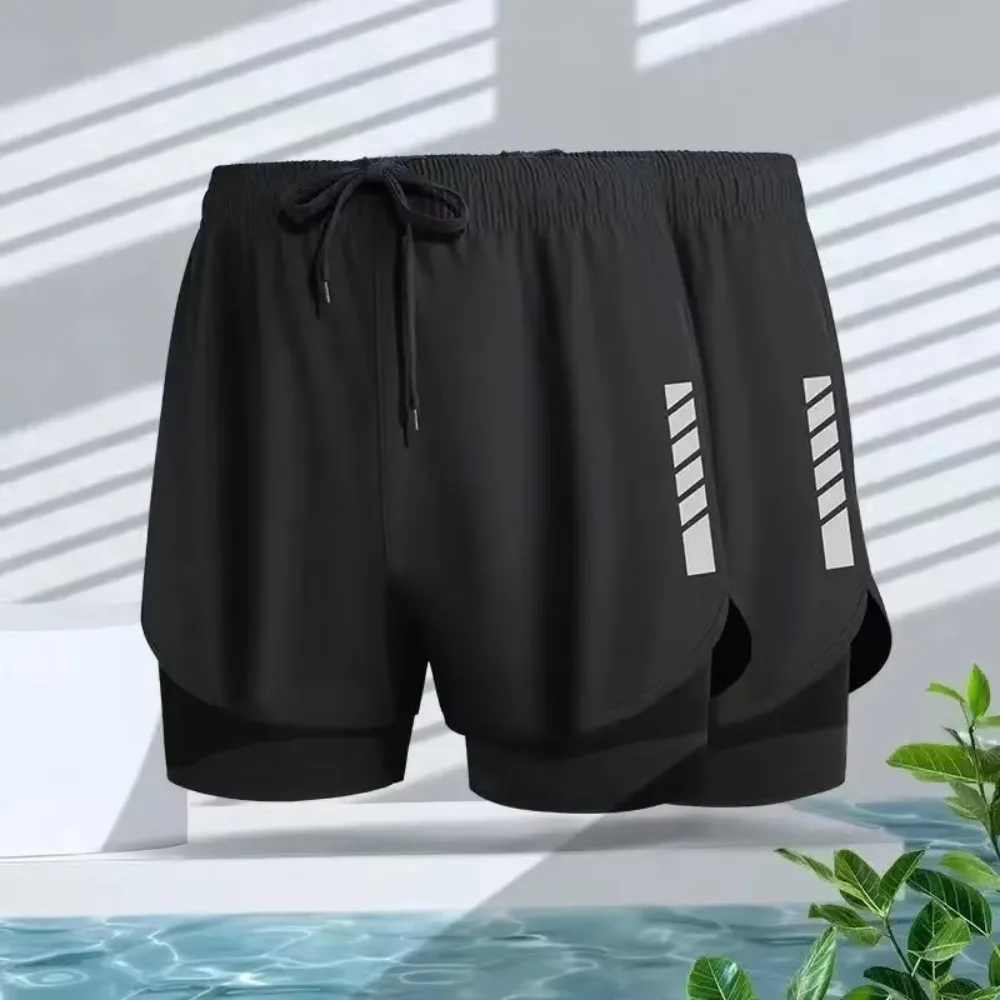 

Full Set Full Set Men's Swimsuit New Design Anti Awkward Swim Pants Set Quick-Dry Swim Pants Hot Spring Swimwear Swimming