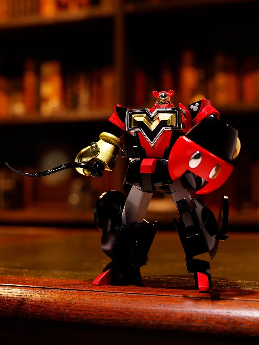 Officially Licensed BANDAI CHOGOKIN Disney Super Transformation Mickey Mouse Figure Anime Action Model Genuine Toy