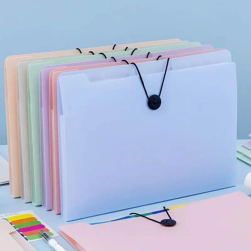 Expanding File Folder,5 Pocket Folders for Documents,Portable Paper Organizer for School Office Supplies,A4 Size
