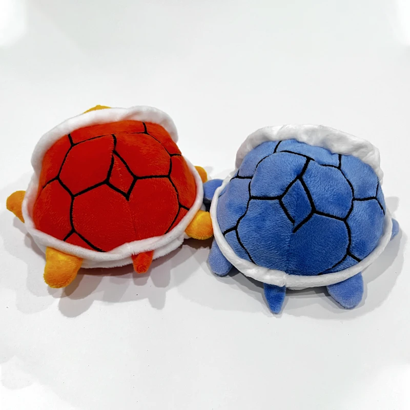 15cm Creative Turtle Plush Toys Reversible Double Sided Plushie Dolls Return Different Funny Expression Reversible Gifts for Kid