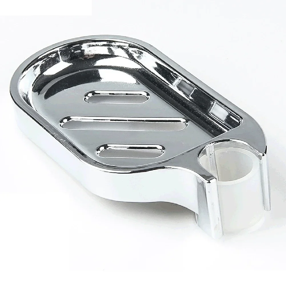 25mm plastica doccia ferroviario portasapone portasapone pallet sapone asta doccia barra scorrevole ABS cromato per barra scorrevole vassoio da bagno