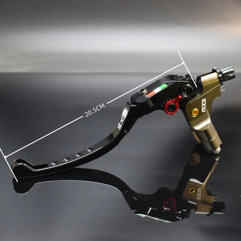 MXS Universal 22 Handlebar Motorcycle CNC Wire Harness Clutch Effortless Lever 6-section Adjustment Rod