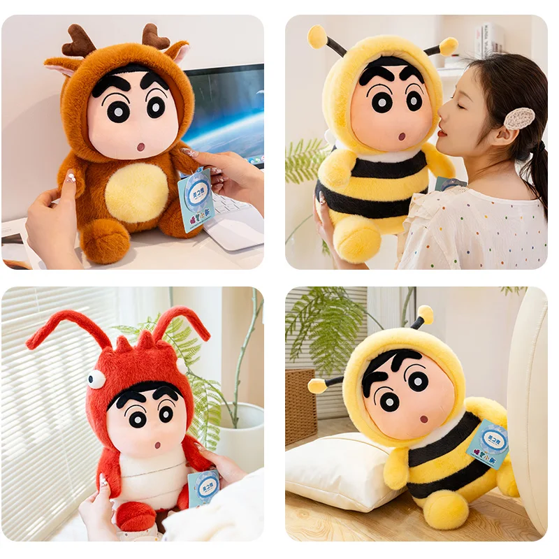 crayon-dos-desenhos-animados-shin-chan-cosplay-abelha-lagosta-veado-brinquedo-de-pelucia-kawaii-figura-de-pelucia-plushies-travesseiro-macio-sofa-cama-decoracao-casa-menina