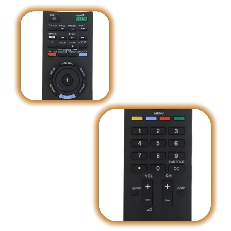 RM-YD059 Universal Remote Control Compatible with Sony LCD 3D TV Models RM-GD017 RM-GD019 RM-YD061 KDL32EX720 KDL40EX720