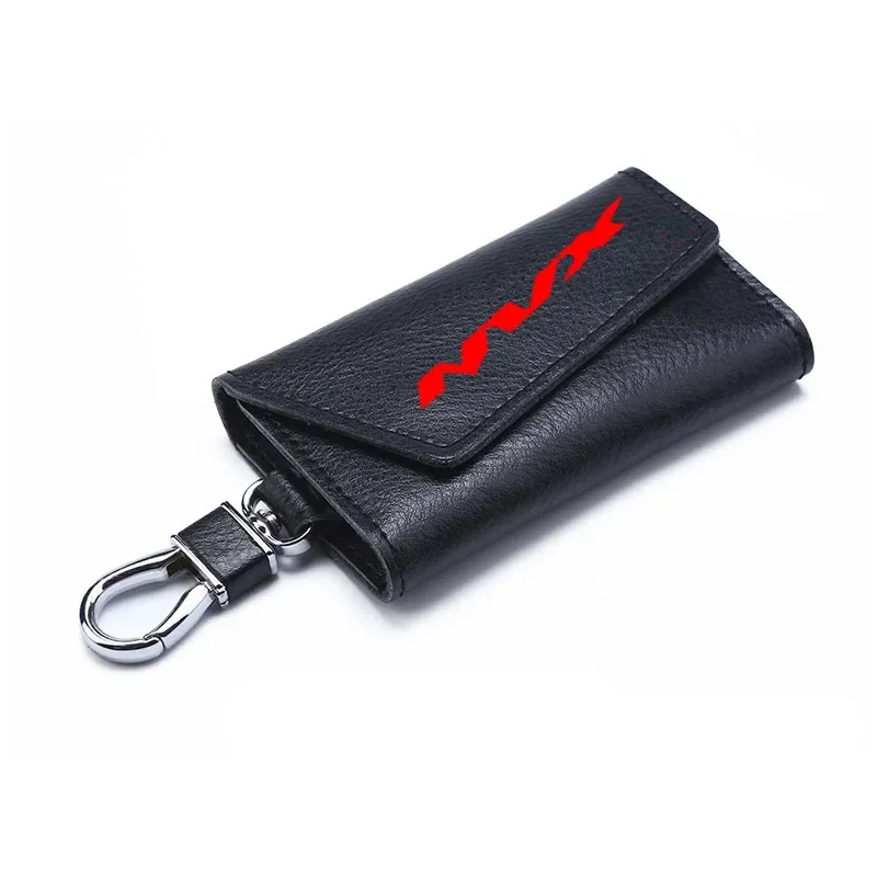 3D cowhide Key key case Holder Chain Collection Keychain for  NVX155/Aerox155  Logo Motorcycle Badge Keyring