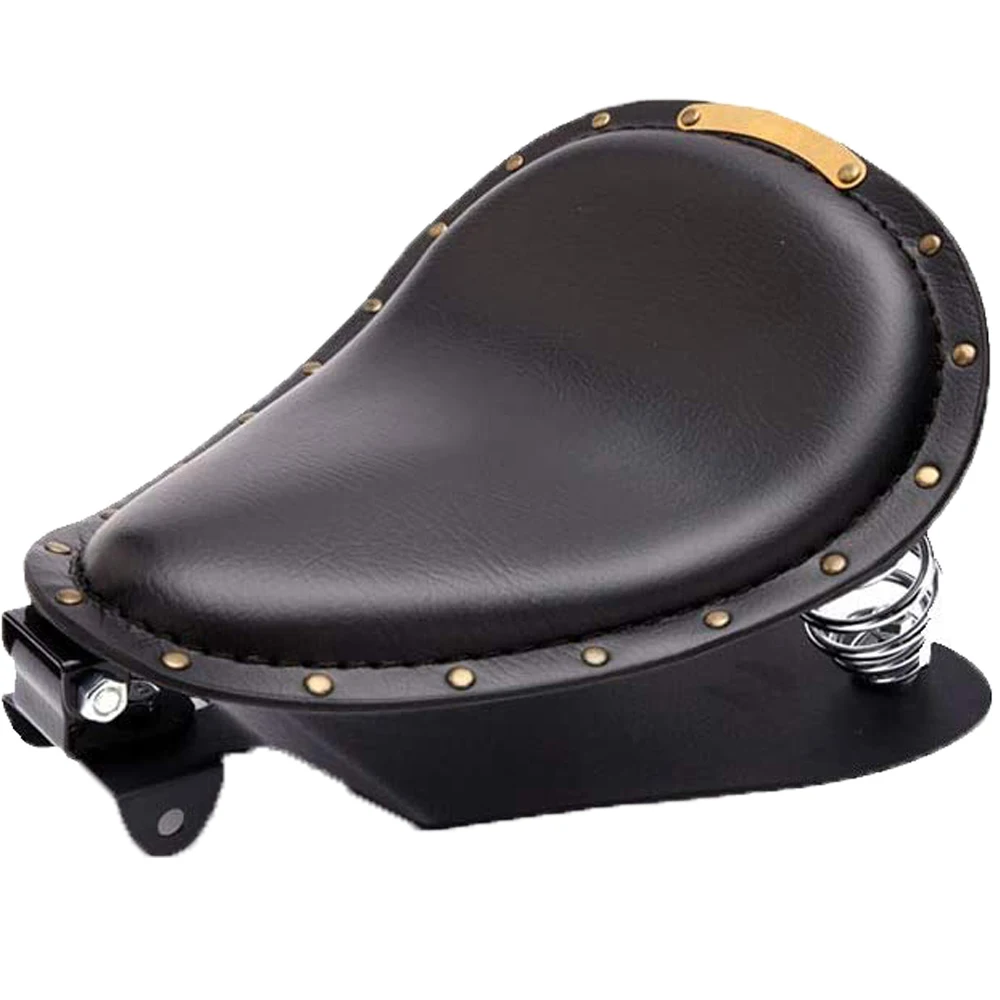 Universele Moto Bobber Motorcycle Solo Seat Chopper Zadel Vintage Kussen Onderdelen Voor Harley Davidson Iron 883 Sportster Softail