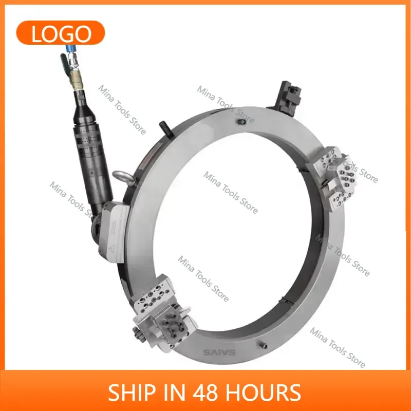 SCP Series 25-1230mm Industrial Pneumatic Pipe Cutting Beveling Machine External Mount Flange Facing & ODM Supported