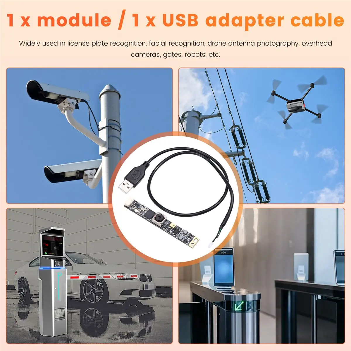 A77K IMX179 Camera Module 8MP Autofocus 78 Degree High-Definition Mini IP Webcam CMOS 3264x2488 USB Plug Play for Laptop