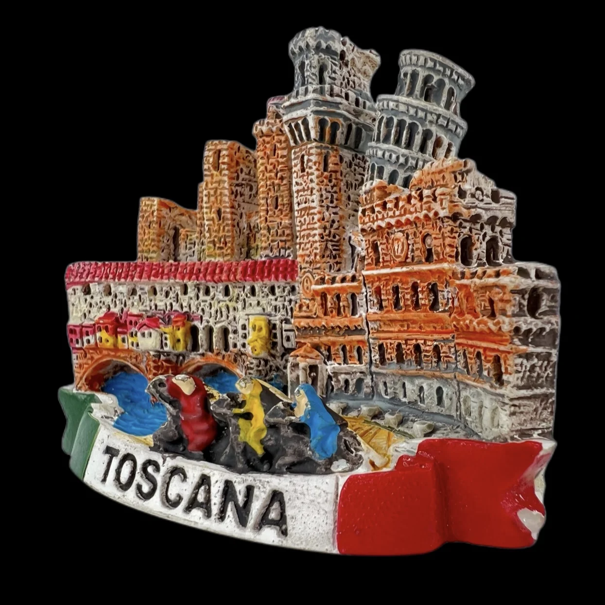Venice Pizza Tuscany Rome Italy Fridge Magnets Street Sign Travel 3D Memorial Magnetic Refrigerator Stickers Gift