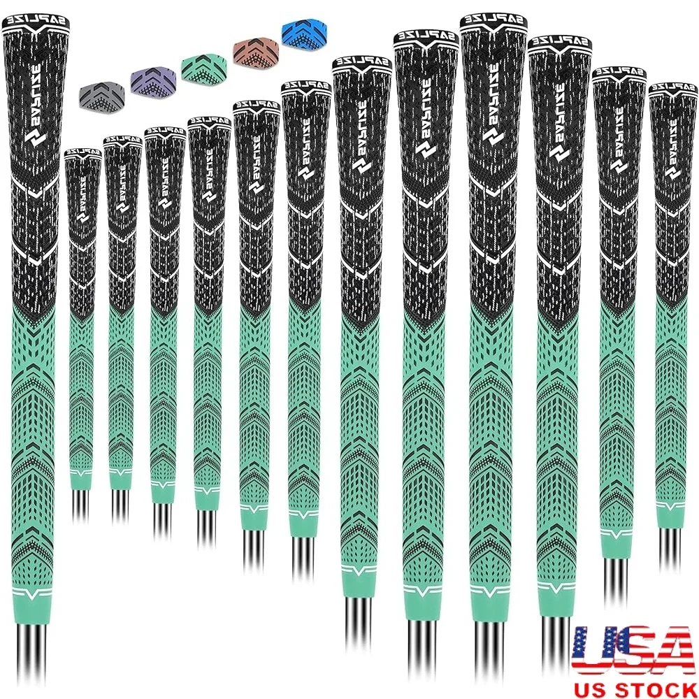 

Innovative Anti-Slip Golf Grips Set 13 Pack Premium Rubber Cross Cord Technology Enhanced Grip Traction Comfortable Feel