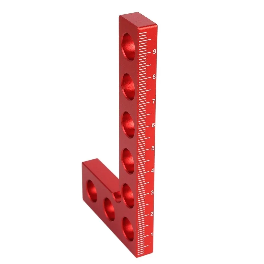 90 Degree Square Edge Marking Tool Aluminum Material Precision Machined Right Angle Fixing Clip Edge Marking Scale