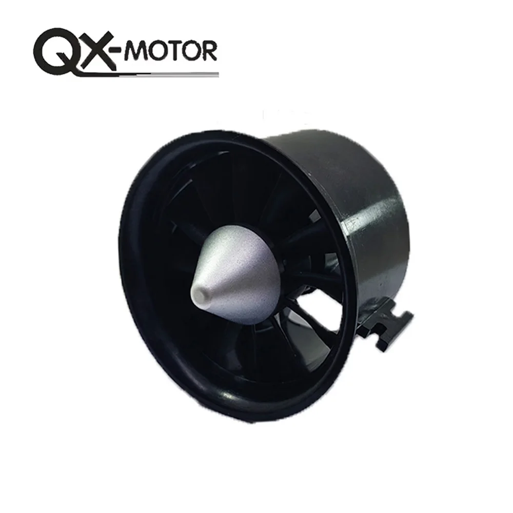 Qx-Motor 70mm EDF 4s 6s QF2827 Brushless motor 12 Blades Ducted Fan for RC EDF Jet Aircraft Airplane