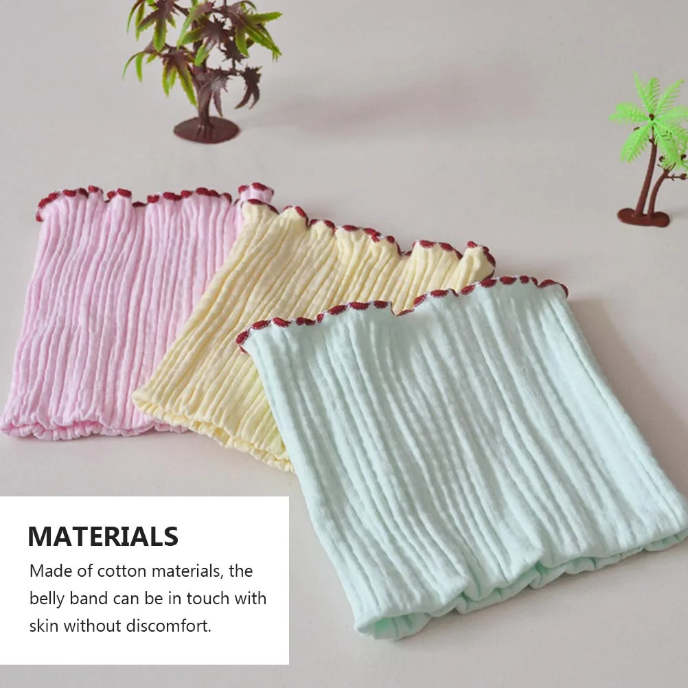 4 قطعة حزام بطن لحديثي الولادة من القطن حامي سري ناعم قابل للتمدد حزام بطن للرضع لتغيير حفاضات النوم #1