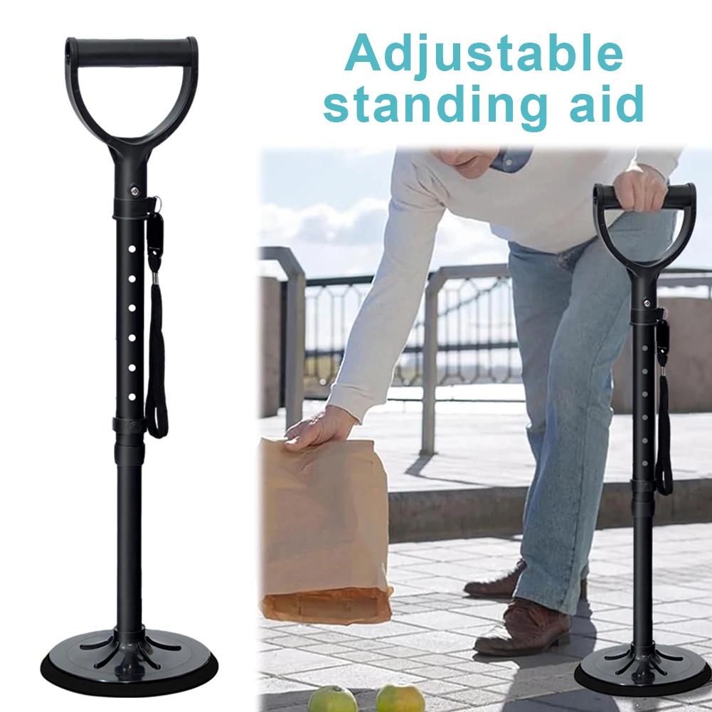 

Инструмент для мобильности с 7-уровневым регулируемым вспомогательным устройством стояния (черный)