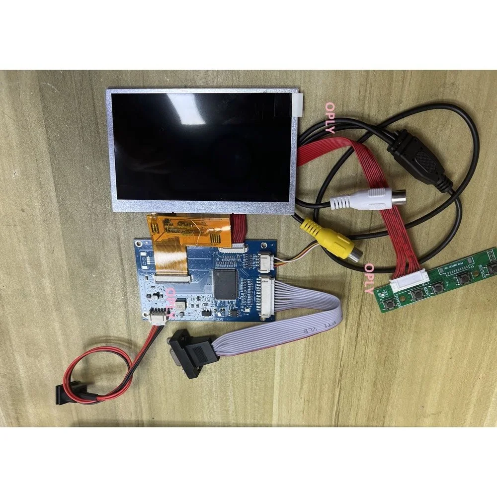 2AV LCD controller board kit + 4.3" panel 480x272 Display car Screen Reversing