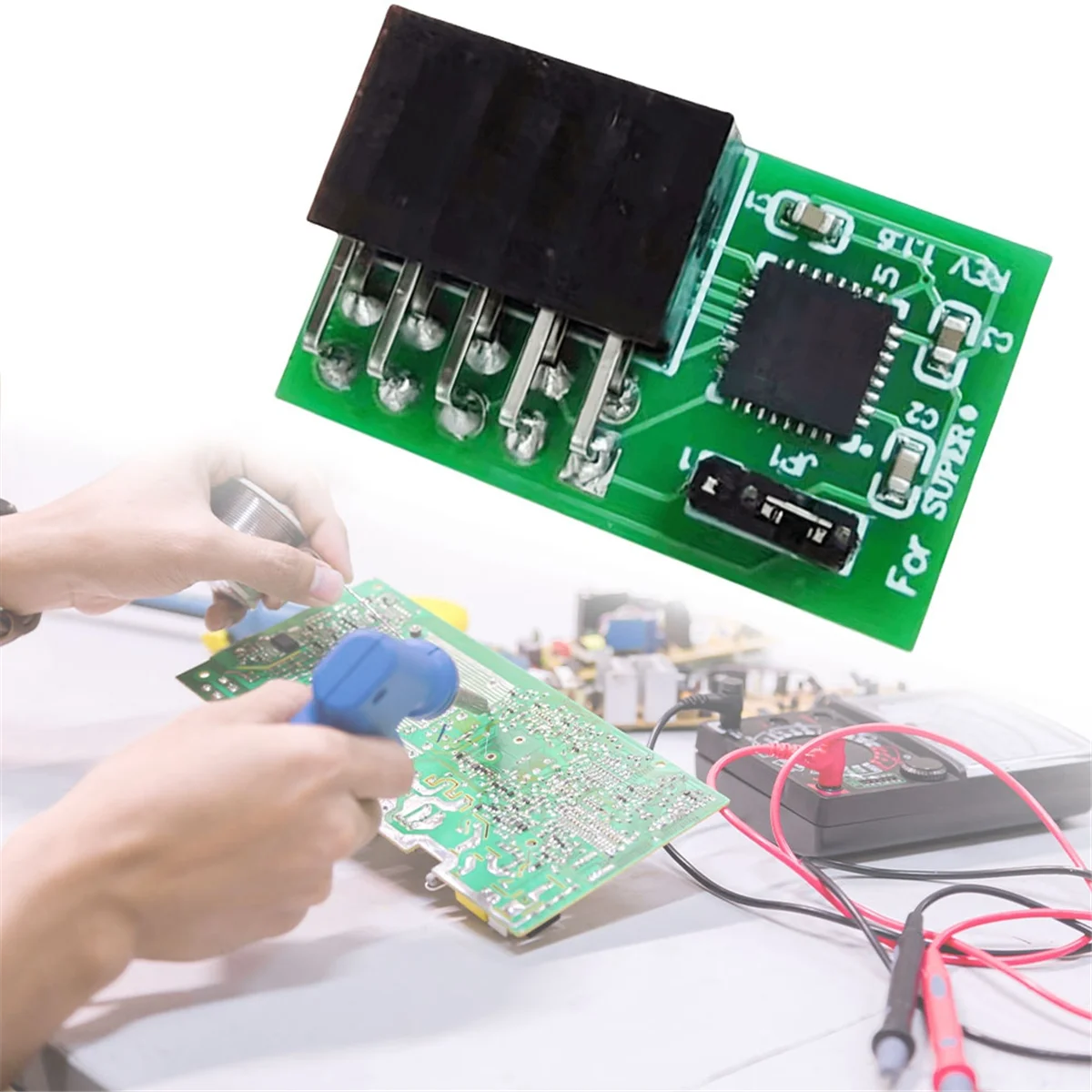 N82R 10Pin SPI TPM 2.0 Module Trusted Platform TPM 2.0 Horizontal Trusted Platform Module for SuperMicro-AOM-TPM-Parallel(B)