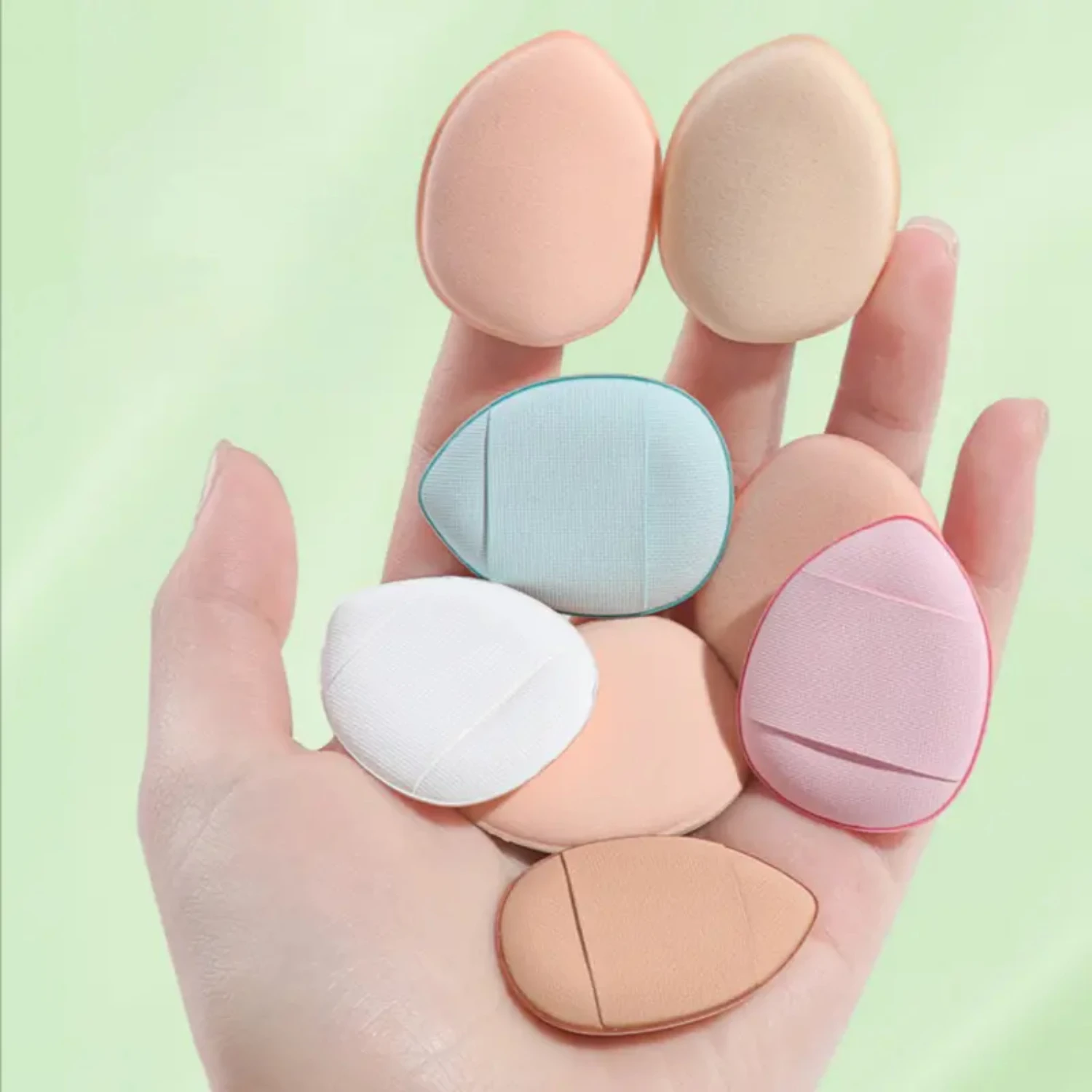 

Makeup Mini Thumb Tip Puff, Drop-shaped Air Cushion Puff Free shipping makeup Compressed facial sponges Makeup brushes & tools