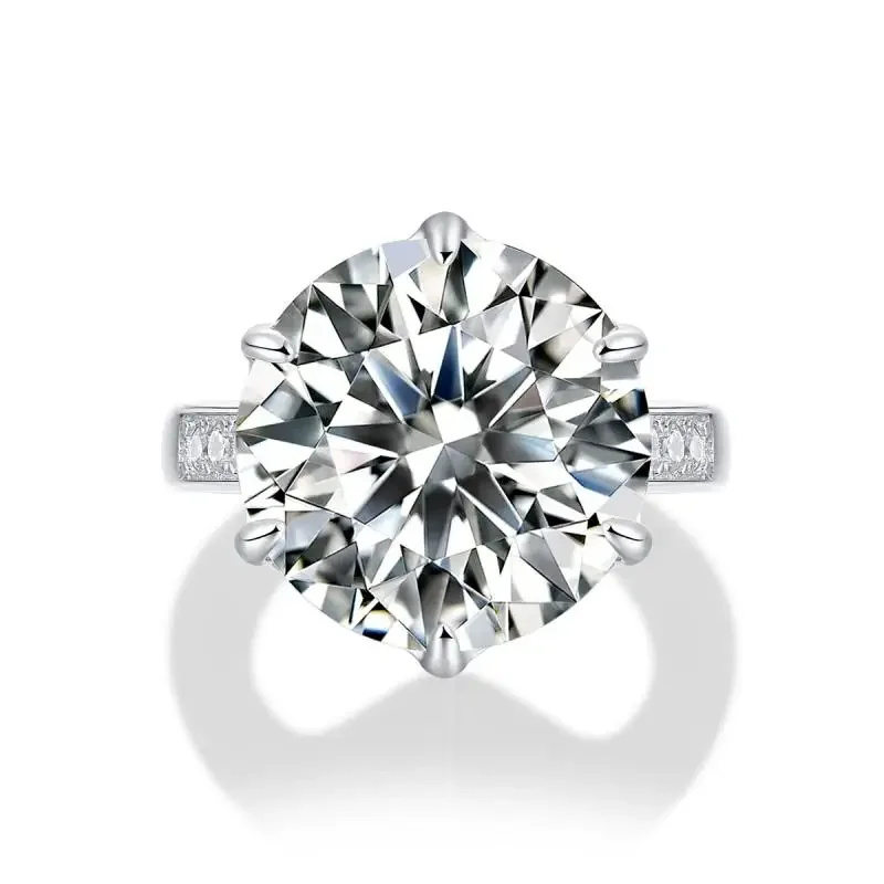 RUIF Hot sale S925 Silver D Color Moissanite Gemstone Ring Ladies Fashion Jewelry Women Rings couple Personalized
