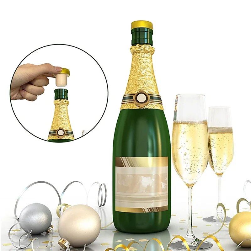 

ABMH-120PCS Wine Bottle Cork Stopper T Shaped Wine Stopper Tasting Cork Replacement Reusable Cork Glass Beer Bottle Sealing