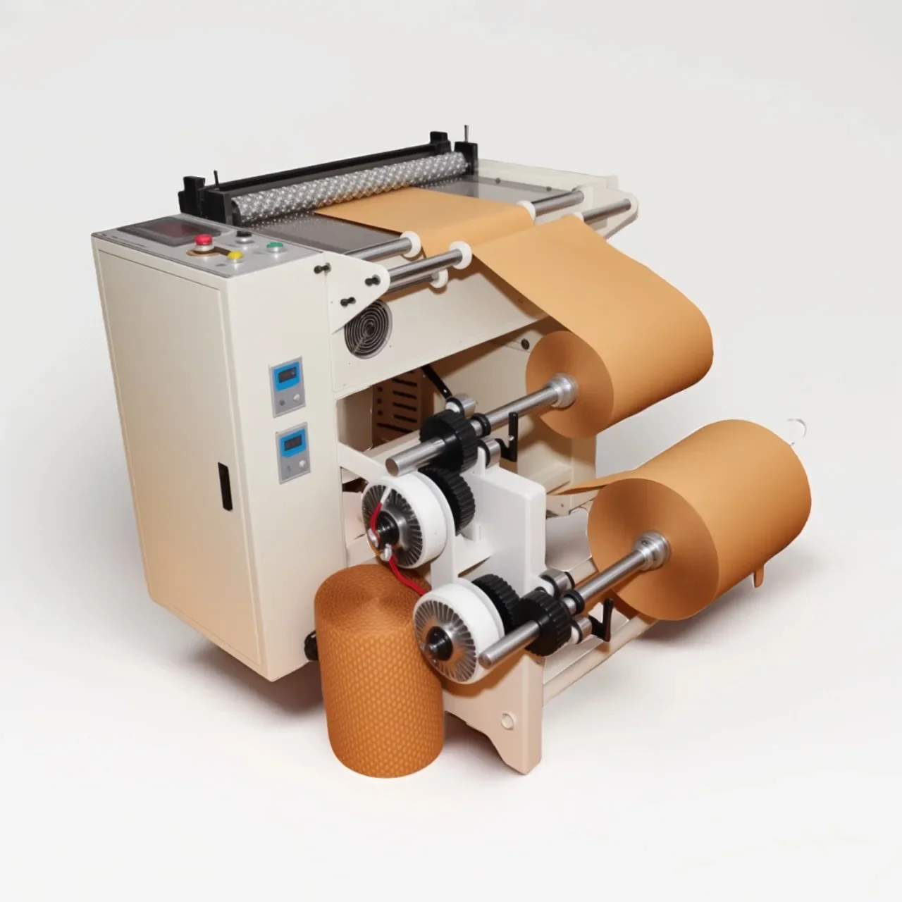 

Fully automatic cutting environmentally friendly paper equipment cushioning kraft paper foaming machine